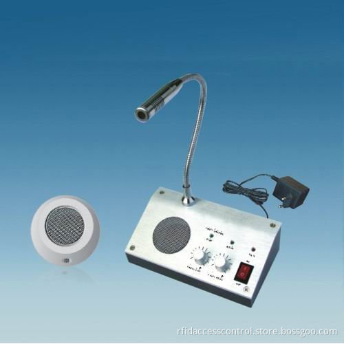 Bank Window Intercom System for Counter